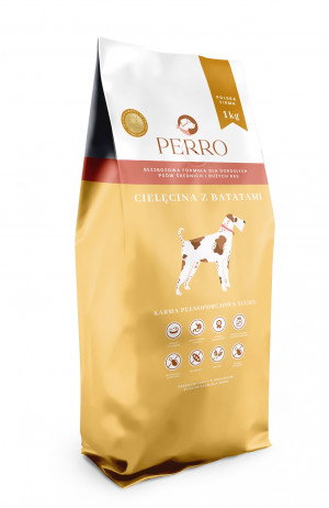 PERRO Cielęcina z batatami Średnie i duże rasy - sucha karma dla psa - 1kg