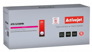 Activejet ATK-5230MN Toner do drukarki Kyocera, Zamiennik Kyocera TK-5230M; Supreme; 2200 stron; Purpurowy.