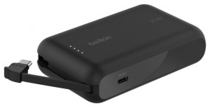 BELKIN POWERBANK 10 000 MAH, 20W, KABEL USB-C, BLK