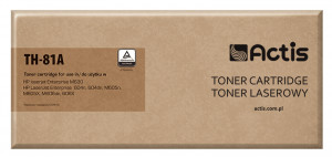 Toner ACTIS TH-81A do drukarki HP Zamiennik HP 81A CF281A; Standard; 10500 stron; czarny.