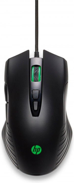 HP Mysz optyczna X220 Backlit, przewodowa, gamingowa, 8DX48AA, USB, czarna