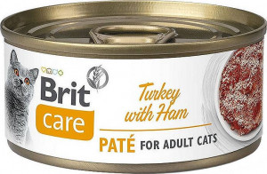 Brit Care Cat CF Turkey PATE&HAM 70g