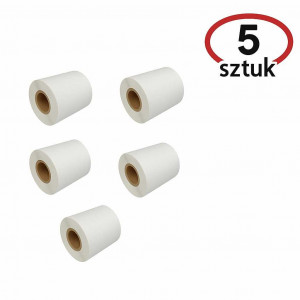 Etykiety termiczne Zebra. 50x30*1000szt.- liczba etykiet na rolce/ arkuszu. Zestaw 5 szt. rolek.