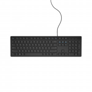 Keyboard: US-Euro (Qwerty) Dell KB216 Quietkey USB, black
