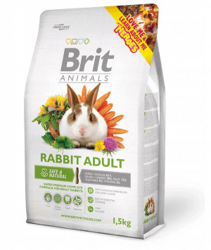 BRIT Animals Rabbit Adult Complete - karma dla królika - 1,5 kg