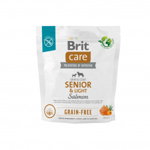 BRIT Care Grain-Free Senior & Light Salmon – sucha karma dla psa - 1 kg