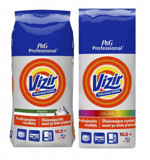 Zestaw VIZIR Proszek do prania Regular 10,5kg + VIZIR Proszek do prania Kolor 10,5kg