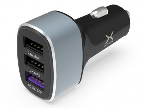 KRUX USB CAR CHARGER 3xUSB QC 3.0
