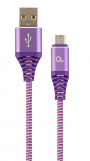 GEMBIRD KABEL MICRO USB 2.0 AM-MBM5P 1M,FIOLET/BIA