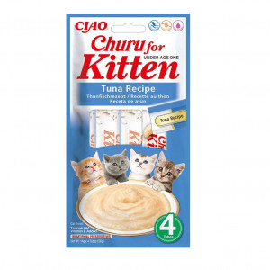 INABA Churu Kitten Tuna Recipe - przysmak dla kota - 4x14g