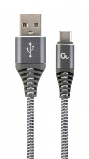 GEMBIRD PREMIUM KABEL USB-C 2.0 (AM/CM) 1M,SZARO/B
