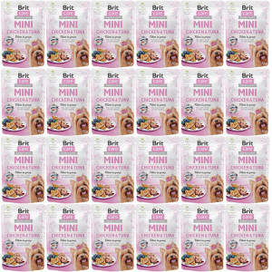 BRIT Care Mini Chicken&Tuna - mokra karma dla psa - 24x85g