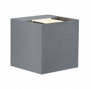 Oprawa elewacyjna CYBO LED 2x3W szary/alum
