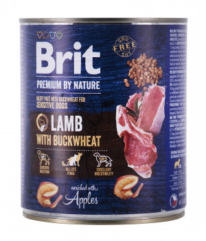 BRIT Premium by Nature Lamb with Buckwheat - mokra karma dla psa - 800 g
