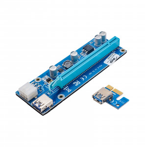 AKYGA RISER PCI-E 1X - 16X USB 3.0 AK-CA-64