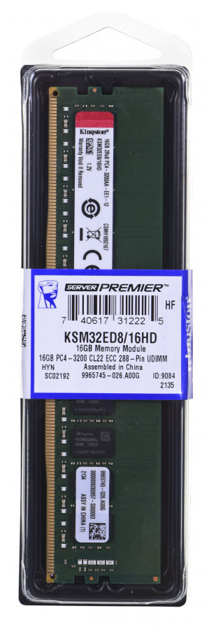 KINGSTON 16GB DDR4 ECC 3200MHz KSM32ED8/16HD