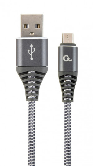 GEMBIRD KABEL MICRO USB 2.0 AM-MBM5P 1M,SZARO/BIAŁ