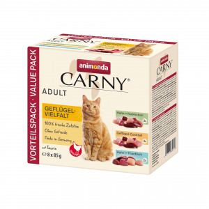 ANIMONDA Carny Adult Mix drobiowy - mokra karma dla kota - 8x85g