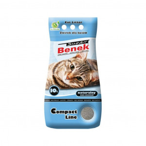 CERTECH Super Benek Compact Naturalny - żwirek dla kota zbrylający - 10 l