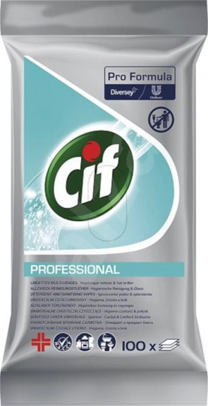 CIF Professional chusteczki czyszczące 100szt