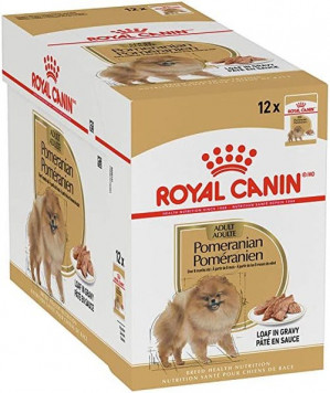 ROYAL CANIN BHN Pomeranian Adult w formie pasztetu - mokra karma dla psa dorosłego - 12x85g