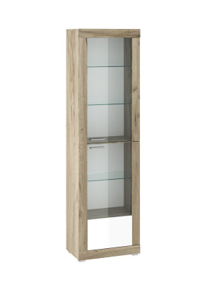 Witryna 60x210x37 WARSAW dąb craft/biały poł.