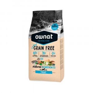 OWNAT Grain Free JUST Adult Trout dla psów 14kg