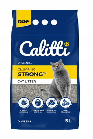 Calitti Strong - żwirek zbrylający dla kota - 5l