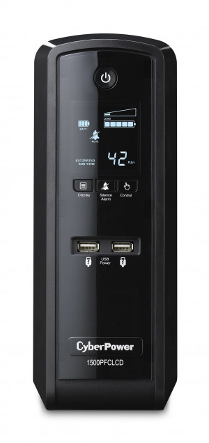 CyberPower UPS CP1500EPFCLCD (VI, Tower, 1500VA, 900W, 6xSCHUKO)