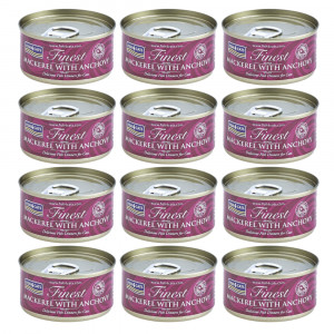 FISH4CATS Makrela z anchois - mokra karma dla kota - 12x70g