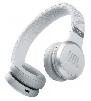Słuchawki JBL LIVE 460NC (białe, bezprzewodowe, nauszne)