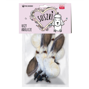 PAKA ZWIERZAKA Suszki Uszy królicze - przysmak dla psa - 90g