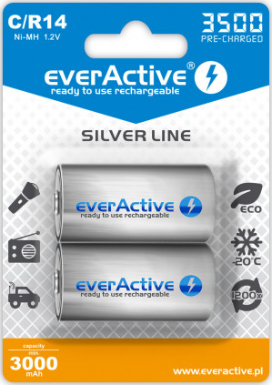 EVERACTIVE AKUMULATORKI LR14 3500MAH EVHRL14-3500
