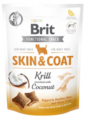 BRIT Functional Snack Skin&Coat Krill - przysmak dla psa - 150 g