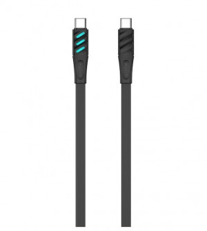 Havit CB6254 - kabel do ładowania USB typu C do USB typu C, 1 m (czarny)