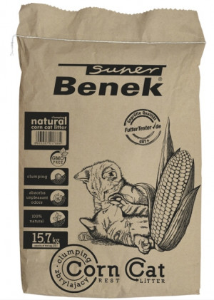 CERTECH Super Benek Corn Cat - żwirek kukurydziany zbrylający 25 l