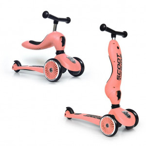 SCOOTANDRIDE Highwaykick 1 2w1 Jeździk i hulajnoga 1-5 lat Peach