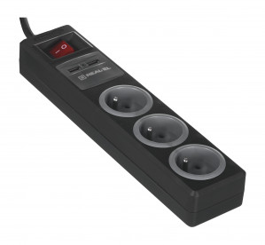 Listwa Zasilająca REAL-EL FRS-3 USB Charge 1,8m