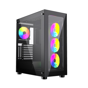 GEMBIRD OBUDOWA FORNAX X450MAX MIDI-TOWER, ARGB FA