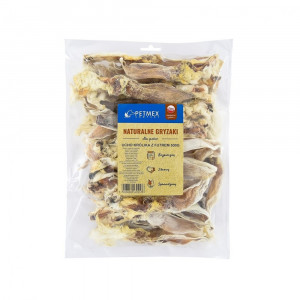 Gryzak dla psów PETMEX Ucho Królika z futrem 500g