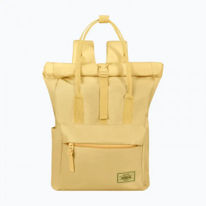 American Tourister Urban Groove Pastels Roll Top Backpack Pastel Yellow