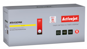 Activejet ATO-532YNX Toner do drukarki OKI, Zamiennik OKI 46490605; Supreme; 6000 stron; Żólty.