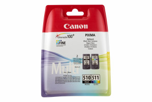 Zestaw Canon PG-510/CL-511 PG510/CL511 2970B010 zawiera czarny i kolor PG-510 CL-511
