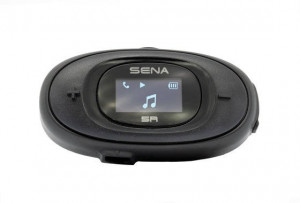 Interkom motocyklowy Sena 5R-01D 5R Bluetooth 5.1 700m z wyświetlaczem LCD i uniwersalnym zestawem mikrofonów na 2 kaski