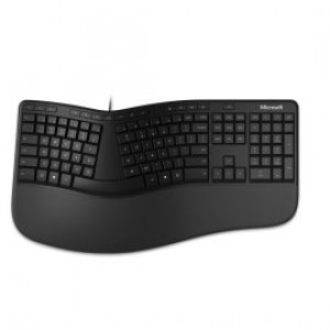Klawiatura Microsoft MS Ergonomic Przewod Czarna US