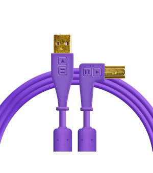 DJ TECHTOOLS - Chroma Cable USB 1.5 m- łamany- fioletowy