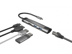 NATEC MULTIPORT FOWLER GO USB-C -> HUB USB, HDMI