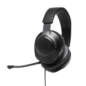 Słuchawki JBL QUANTUM 100 (czarne, przewodowe, nauszne, gamingowe)