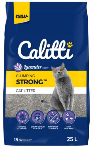 Calitti Strong Lavender - żwirek zbrylający dla kota - 25l
