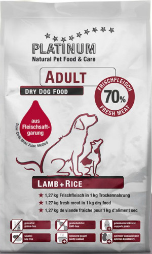 PLATINUM Adult Lamb + Rice - półwilgotna karma dla psa - 5 kg